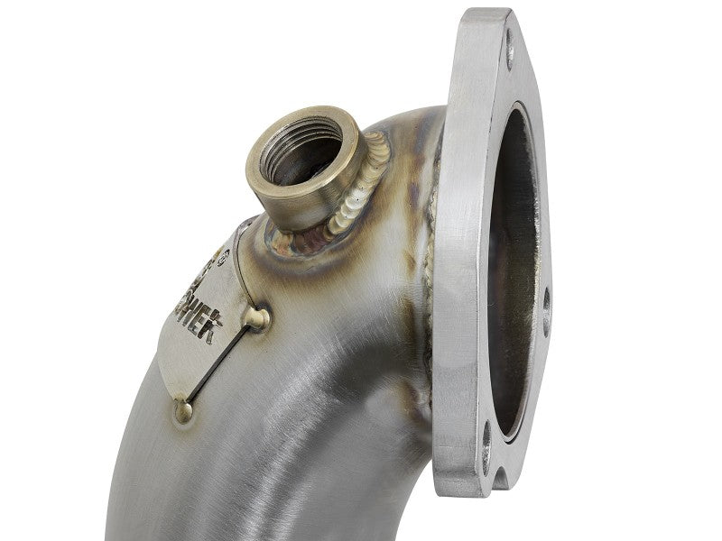 aFe 09-13 MINI Cooper S (R56) L4 1.6L (t) Twisted Steel Down Pipe 2-1/2in 304 Stainless Steel w/ Cat - Burkken Auto Parts