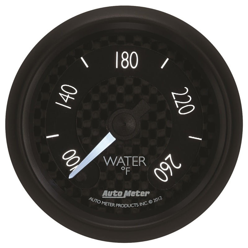 Autometer GT Series 52mm Full Sweep Electronic 100-260 Deg F Water Temperature Gauge - Burkken Auto Parts