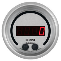 Autometer 85.7mm Silver 0-16K RPM Tachometer Ultra-Lite Elite Digital Gauge - Burkken Auto Parts