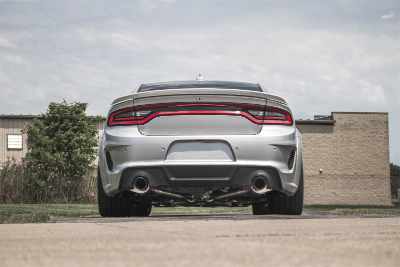 Corsa 2015-2023 Charger SRT/Hellcat/Redeye 2.75in Valved Catback DRE w/ Single 4.5in Blk PVD Tips - Burkken Auto Parts