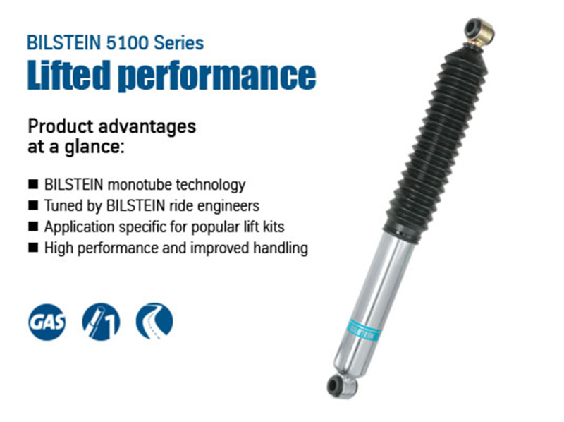 Bilstein 5100 Series 14-18 Dodge Ram 2500 Rear 46mm Monotube Shock Absorber - Burkken Auto Parts