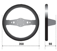 Sparco Steering Wheel 215 Suede Black