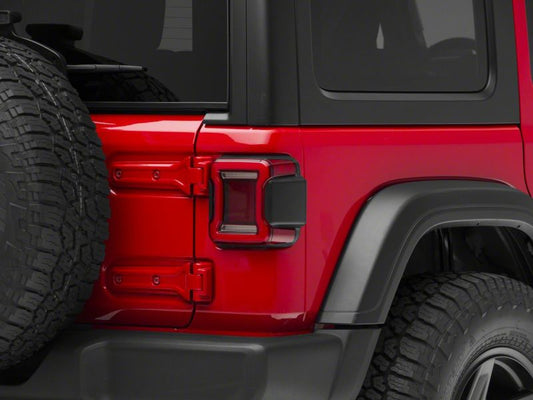 Raxiom 18-23 Jeep Wrangler JL Horizon LED Tail Lights- Black Housing- Red Lens