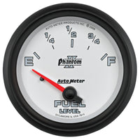 AutoMeter Gauge Fuel Level 2-5/8in. 0 Ohm(e) to 90 Ohm(f) Elec Phantom II - Burkken Auto Parts