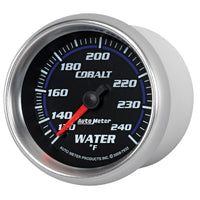 Autometer Cobalt 66mm 120-240 Degree F Mechanical Water Temperature Gauge - Burkken Auto Parts