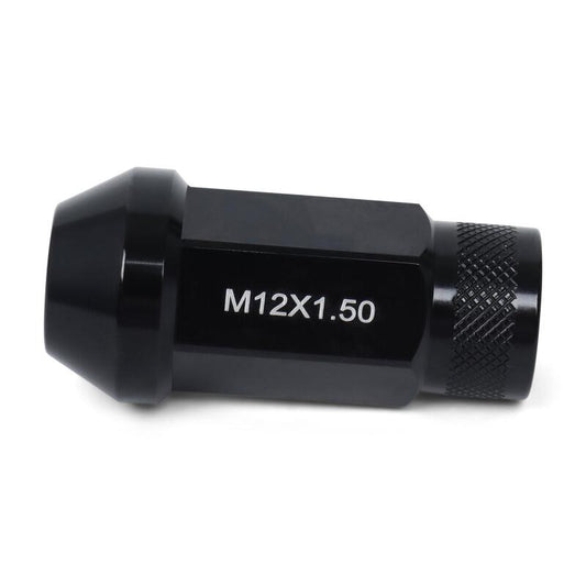 BLOX Racing Street Series Forged Lug Nuts - Black 12 x 1.5mm - Set of 16 (New Design) - Burkken Auto Parts
