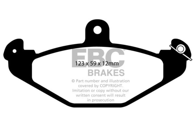 EBC 08+ Lotus 2-Eleven 1.8 Supercharged Greenstuff Rear Brake Pads - Burkken Auto Parts