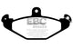 EBC 08+ Lotus 2-Eleven 1.8 Supercharged Greenstuff Rear Brake Pads - Burkken Auto Parts