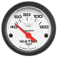 Autometer Phantom 52mm 40-120 Deg C Electronic Water Temp Gauge - Burkken Auto Parts