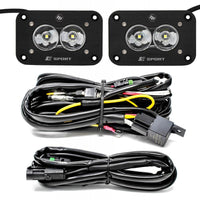 Baja Designs S2 Sport Flush Mount Work/Scene Pattern LED Work Light - Clear - Burkken Auto Parts