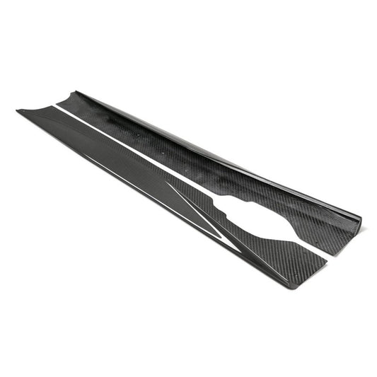 Anderson Composites 20-21 Chevrolet Corvette C8 Stingray Type-MB Carbon Fiber Rocker Panel Extension - Burkken Auto Parts