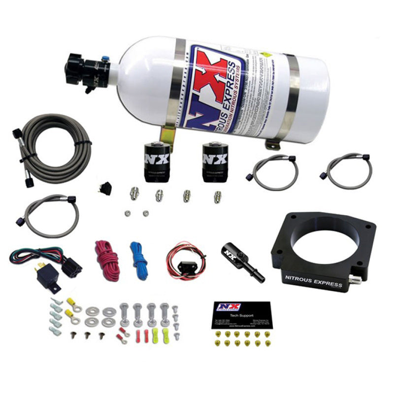 Nitrous Express 15-17 Ford Mustang GT350 5.2L Nitrous Plate Kit w/10lb Bottle - Burkken Auto Parts