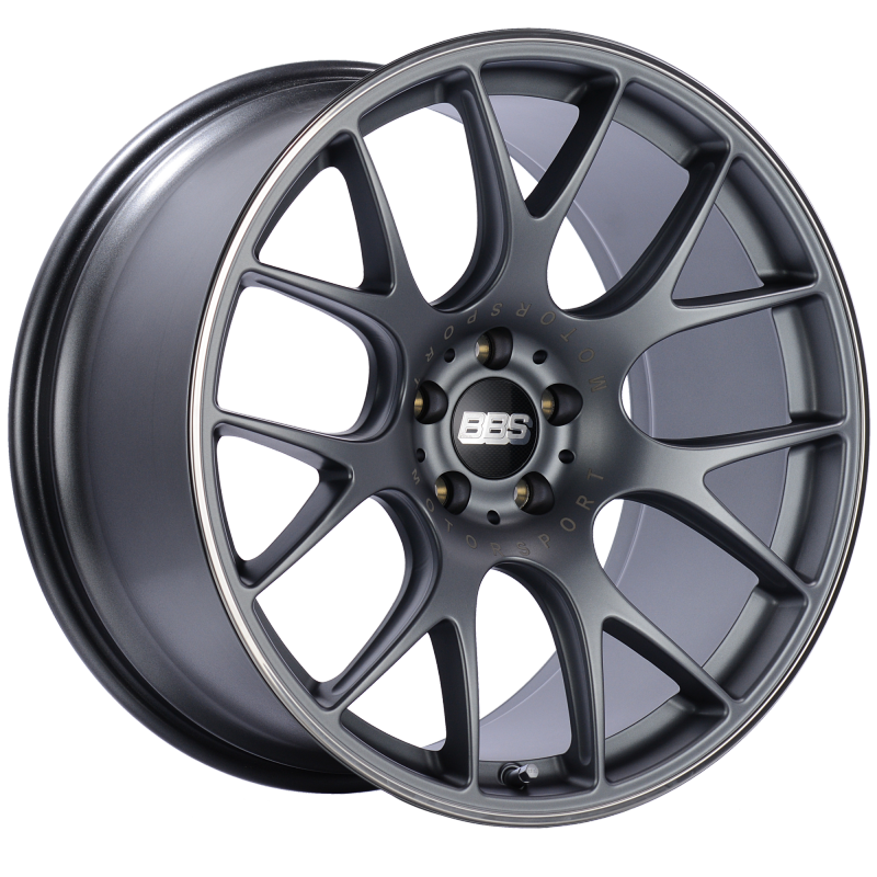 BBS CH-R 20x10.5 5x112 ET25 Satin Titanium Polished Rim Protector Wheel -82mm PFS/Clip Required - Burkken Auto Parts