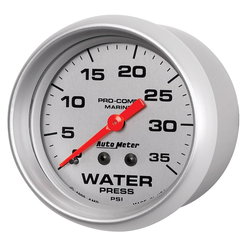 Autometer Ultra-Lite 2 5/8in Mechanical 35 PSI Water Pressure Gauge - Burkken Auto Parts