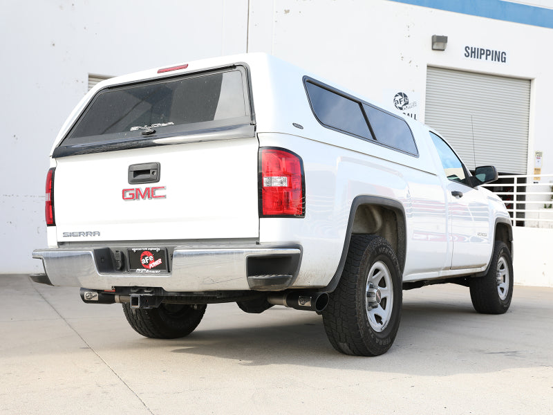 aFe Gemini XV 3in 304 SS Cat-Back Exhaust 09-18 GM Trucks V6-4.3/V8-4.8/5.3L w/ Black Tips - Burkken Auto Parts
