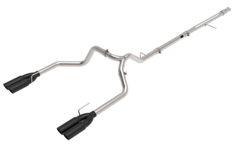 aFe Vulcan Series 3in 304SS DPF-Back 20-21 GM Trucks L6-3.0L (td) LM2 - Dual Black Tip - Burkken Auto Parts