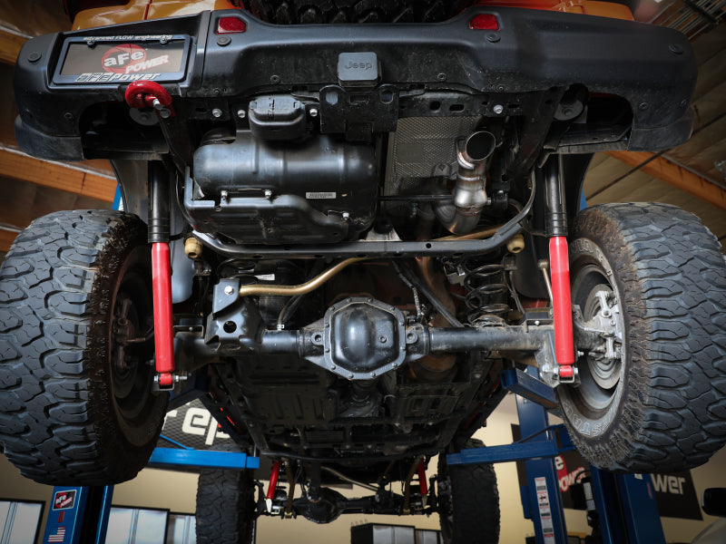 aFe 20-21 Jeep Wrangler (JL) Large Bore-HD 3 IN 304 Stainless Steel DPF-Back Hi-Tuck Exhaust System - Burkken Auto Parts