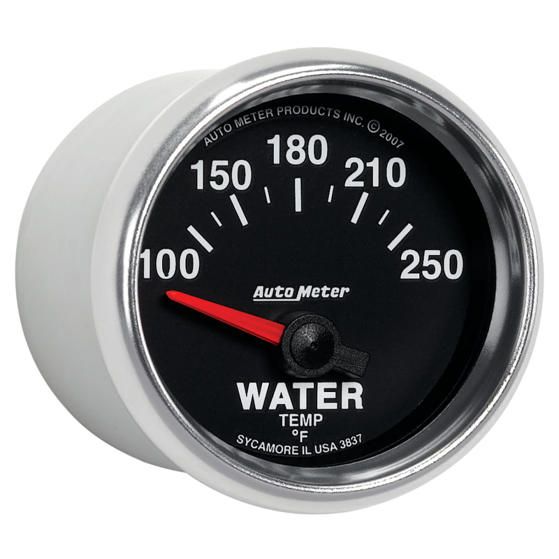 Autometer GS 52mm 100-250 Deg F Short Sweep Electronic Water Temperature Gauge - Burkken Auto Parts