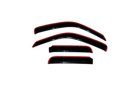 AVS 02-07 Jeep Liberty Ventvisor In-Channel Front & Rear Window Deflectors 4pc - Smoke - Burkken Auto Parts