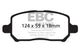 EBC 05-10 Chevrolet Cobalt 2.2 4 Lug Redstuff Front Brake Pads - Burkken Auto Parts