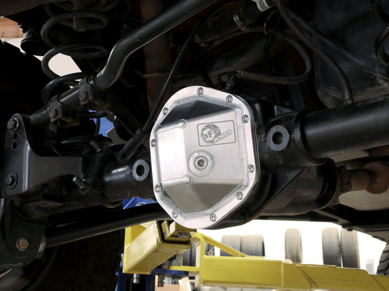 aFe 97-18 Jeep Wrangler TJ/JK Dana 44 Street Series Differential Cover w/ Machined Fins - Aluminum - Burkken Auto Parts