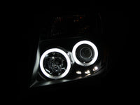 ANZO 2005-2008 Nissan Frontier Projector Headlights w/ Halo Black - Burkken Auto Parts