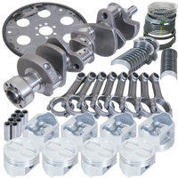 Eagle Chevy 350 1Pc 3.480in Crank 5.700in I-Beam Rods 4.000in Pistons 153 Tooth FP Balanced Assembly - Burkken Auto Parts