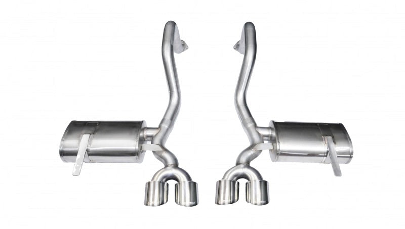 Corsa 1997-2004 Chevrolet Corvette C5 Z06 5.7L V8 Polished Xtreme Axle-Back Exhaust - Burkken Auto Parts