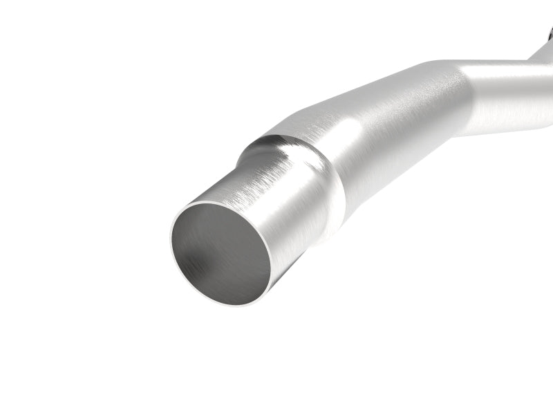 aFe Power Twisted Steel Down Pipe 3in 304 Stainless Steel w/ Cat 15-18 VW Golf R MKVII L4-2.0L (t) - Burkken Auto Parts