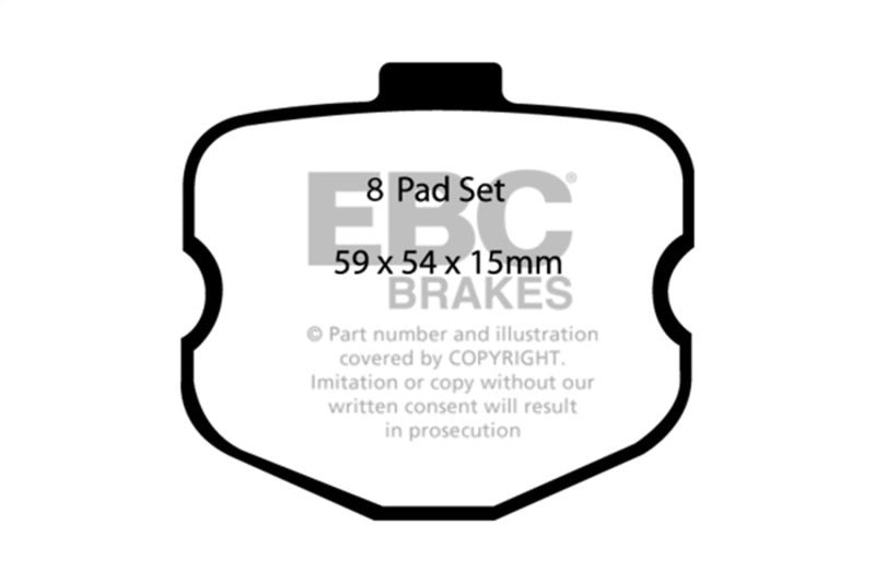 EBC 10-13 Chevrolet Corvette (C6) 6.2 Grand Sport Redstuff Rear Brake Pads - Burkken Auto Parts