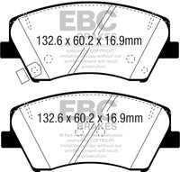 EBC 2017+ Hyundai Elantra 1.4L Turbo Greenstuff Front Brake Pads - Burkken Auto Parts