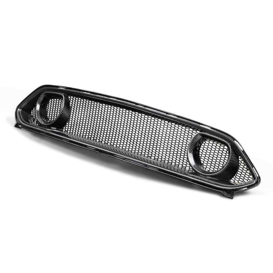 Anderson Composites 21-22 Ford Mustang Mach 1 CF Upper Grille - Burkken Auto Parts