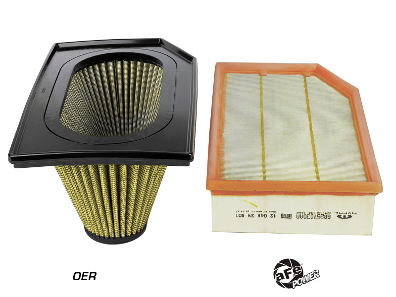 aFe Magnum FLOW Pro Guard7 Inverted Replacement Air Filter 18-19 Jeep Wrangler (JL) I4-2.0L(t) - Burkken Auto Parts