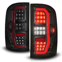 ANZO 14-18 GMC Sierra 1500 Full LED Taillights Black Housing Smoke Lens (w/C Light Bars) - Burkken Auto Parts