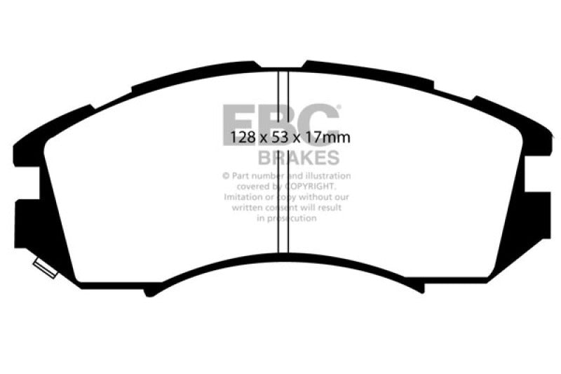 EBC 92-96 Subaru Impreza 1.8 (2WD) (13in Wheels) Greenstuff Front Brake Pads - Burkken Auto Parts