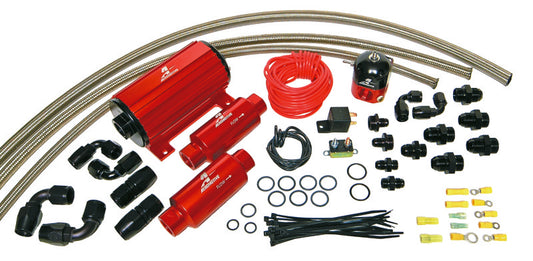 Aeromotive A1000 Carbureted Fuel System Complete (Inc 11101 Pump/13204 Reg/Filters/Hose/Etc.) - Burkken Auto Parts