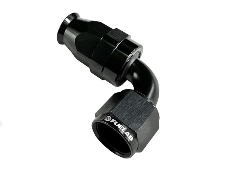 Fuelab PTFE Swivel Hose End Fitting - 90 Degree - 8AN - Burkken Auto Parts