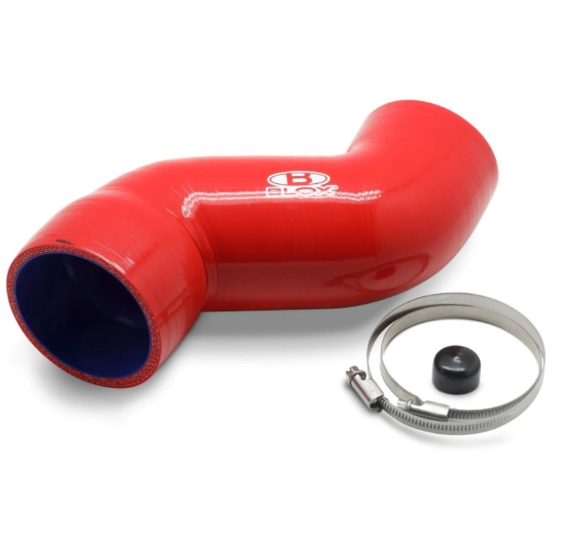 BLOX Racing 08-14 WRX / 08-20 STi Air Box Intake Hose - Red - Burkken Auto Parts