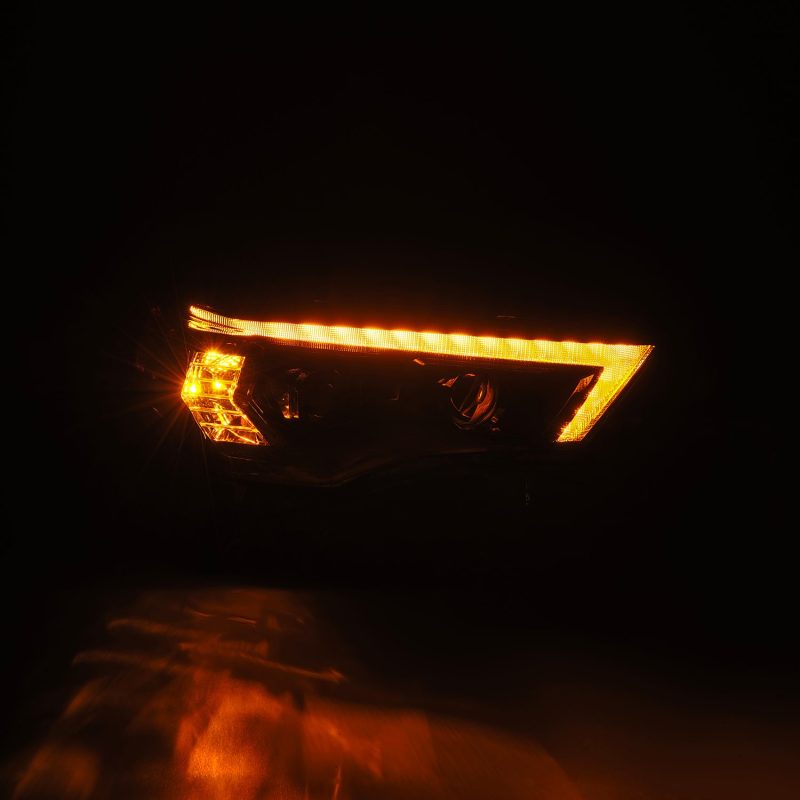AlphaRex 14-20 Toyota 4Runner LUXX LED Proj Headlights Black w/Activ Light/Seq Signal/DRL - Burkken Auto Parts