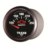 Autometer GM Bowtie Black 2-1/16in 100-250 Degree F Electronic Transmission Temperature Gauge - Burkken Auto Parts