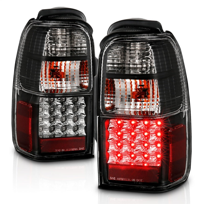 ANZO 2001-2002 Toyota 4 Runner LED Taillights Black - Burkken Auto Parts