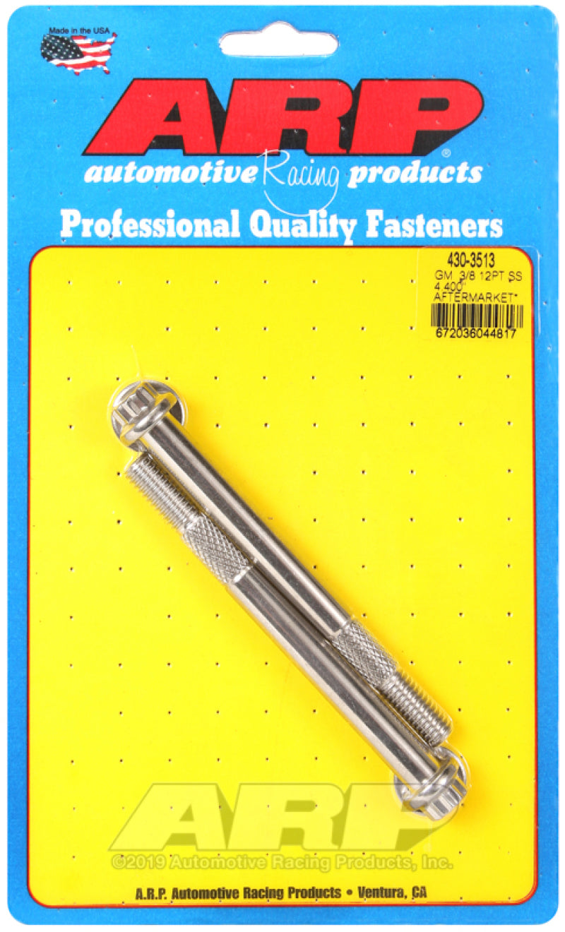 ARP GM 3/8 X 4.400in 12pt SS Starter Bolt Kit - Burkken Auto Parts