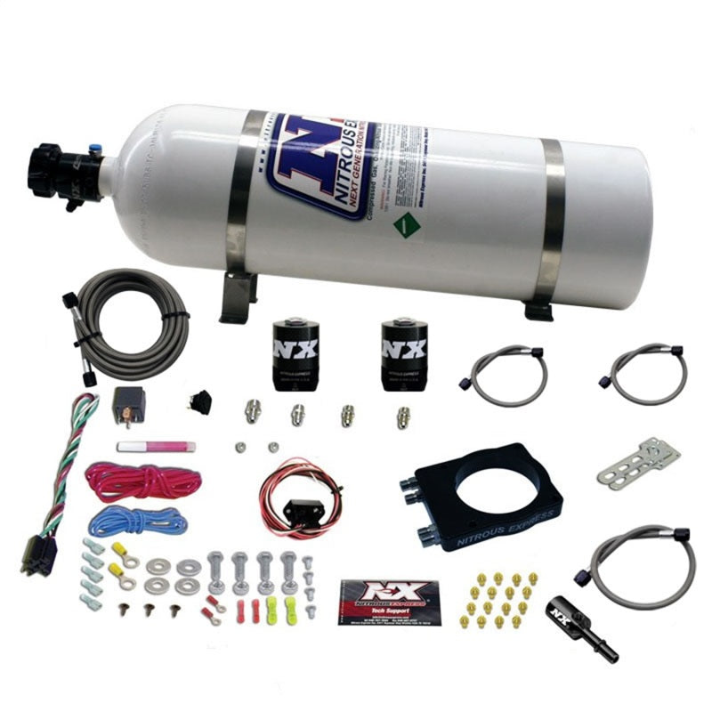 Nitrous Express Dodge Hemi Nitrous Plate Kit (50-400HP) w/15lb Bottle - Burkken Auto Parts
