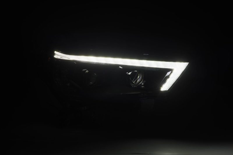 AlphaRex 14-20 Toyota 4Runner PRO-Series LED Proj Headlights Alpha-Black w/Sequential Signal/DRL - Burkken Auto Parts