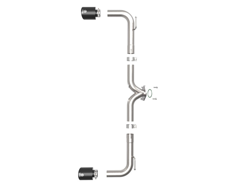 aFe Takeda 2-1/2in 304 SS Axle-Back Exhaust w/ Black Tip 14-18 Mazda 3 L4 2.0L/2.5L - Burkken Auto Parts