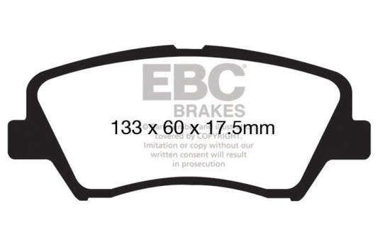 EBC 13+ Hyundai Elantra 1.8 Greenstuff Front Brake Pads - Burkken Auto Parts