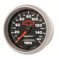 Autometer Speedometer 3-3/8in, 0-160 MPH, Elec. Programmable - Bowtie Black - Burkken Auto Parts