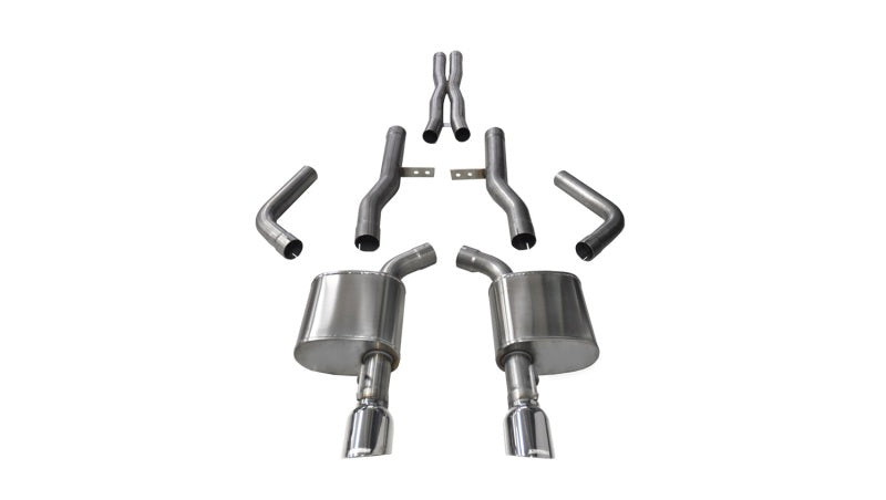 Corsa 2015-2023 Dodge Charger SRT/Scat Pack/R/T 6.4L Polished Xtreme Cat-Back Exhaust - Burkken Auto Parts
