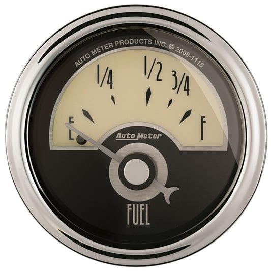 AutoMeter Gauge Fuel Level 2-1/16in. 73 Ohm(e) to 10 Ohm(f) Elec Cruiser Ad - Burkken Auto Parts