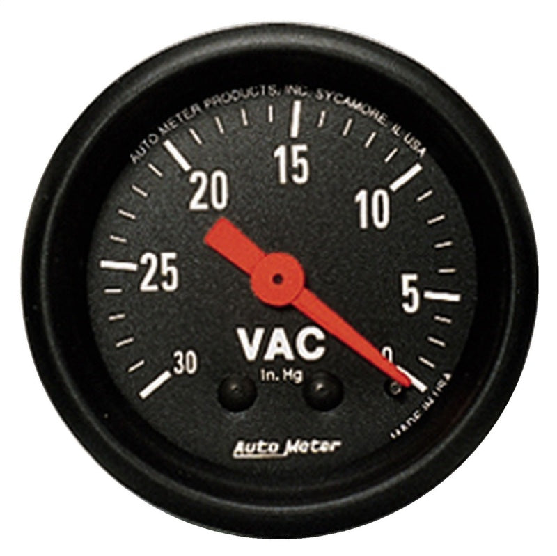 AutoMeter Gauge Vacuum 2-1/16in. 30Inhg Mechanical Z-Series - Burkken Auto Parts